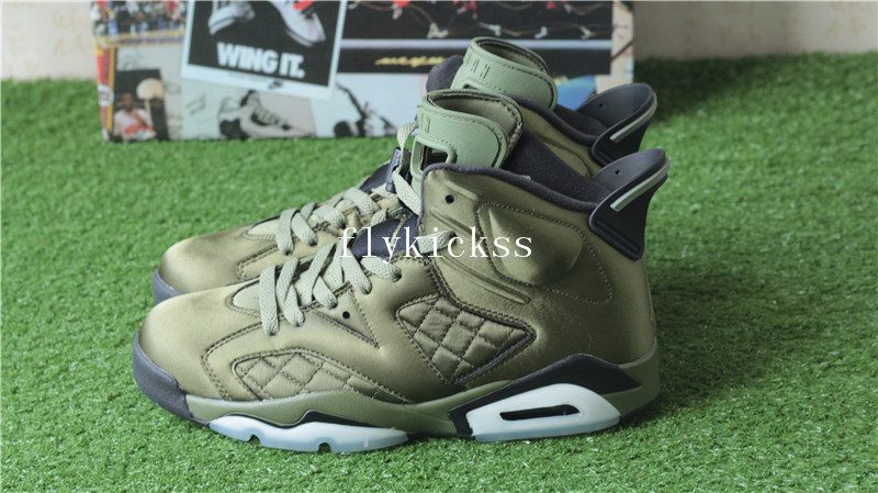 Air Jordan 6 Pinnacle Flight Jacket Green